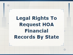 State-By-State Hoa Financial Record Request Rights