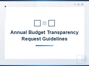 Annual Budget Transparency Request Guidelines for Homeowners